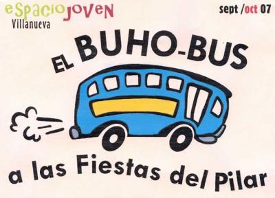 Los jóvenes dispusieron de Buho-Bus durante las Fiestas del Pilar