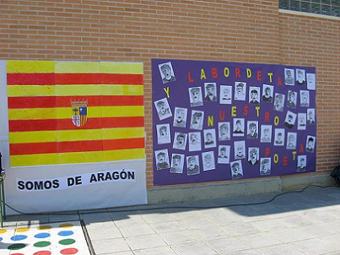 Homenaje a José Antonio Labordeta en el colegio público 'Francisco Pradilla'