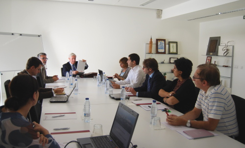 Investigadores de la USJ se reúnen en el campus con el Director General de Investigación del Gobierno de Aragón
