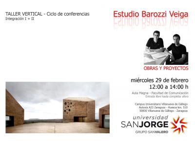 Los arquitectos Barozzi Veiga imparten una conferencia en el campus de Villanueva de Gállego
